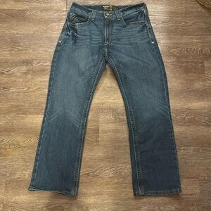 Ariat Rebar M5 Straight Leg Dark Wash Western Jeans Size 33/30